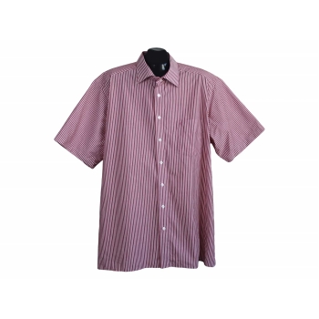 Рубашка красная в полоску мужская OLYMP LUXOR SLIM LINE, XXL