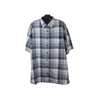 Мужская серая рубашка в клетку ANGELO LITRICO, 6XL