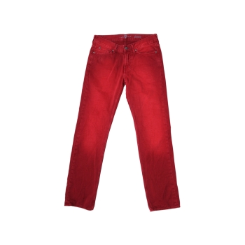 Мужские красные джинсы 7 FOR ALL MANKING W 30 L 30