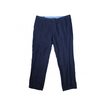 Мужские синие льняные брюки WESTBURY W 44 L 34