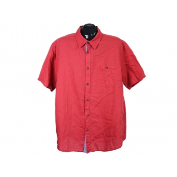 Мужская красная льняная рубашка CHARLES VOGELE, XL