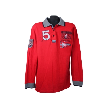 Мужское красное поло GEOGRAPHICAL NORWAY, M