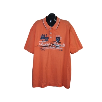Мужское оранжевое поло CANDA, 4XL