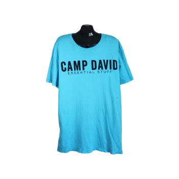 Мужская голубая футболка CAMP DAVID, XXL