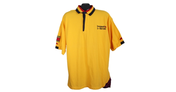Мужское желтое поло - XL - Б У - LE COQ SPORTIF, цена 1299