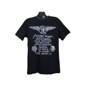 Мужская черная футболка DIESEL, L