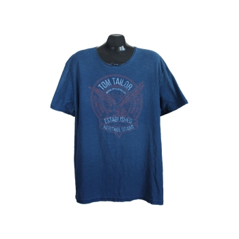 Мужская синяя футболка TOM TAILOR, XXL