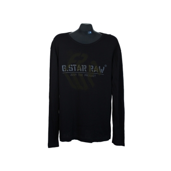 Мужской черный лонгслив G-STAR RAW, L