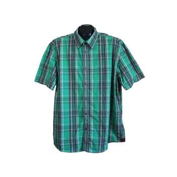 Мужская зеленая рубашка в клетку STRELLSON, XL