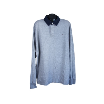 Поло мужское серое с длинным рукавом GANT, 3XL