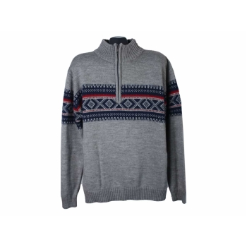 Свитер шерстяной мужской с узором ATLAS FOR MEN, XL