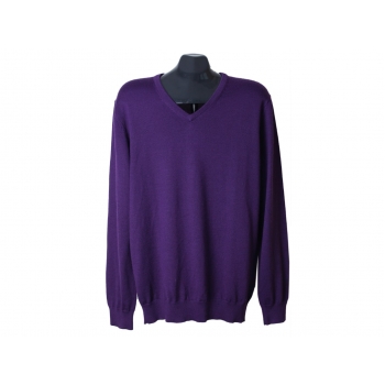 Пуловер шерстяной фиолетовый мужской WE, L