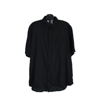 Рубашка льняная мужская черная ANGELO LITRICO, 3XL