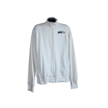 Кофта на молнии мужская белая ESPRIT, XXL