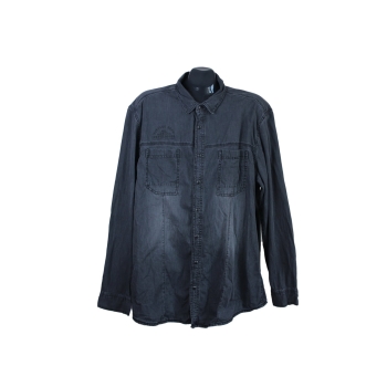 Рубашка серая мужская ANGELO LITRICO SLIM FIT, XL