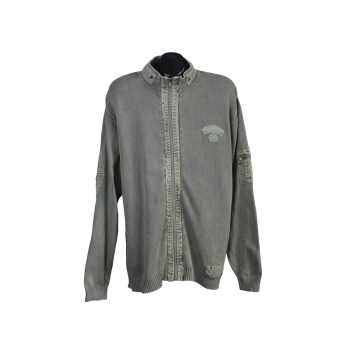 Кофта на молнии мужская серая BOATDESIGN, XL Кофта на молнии мужская серая BOATDESIGN, XL
