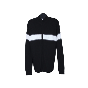Кофта на молнии мужская черная LIVERGY, 4XL