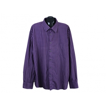 Рубашка мужская фиолетовая в клетку REWARD CLASSIC, XXL