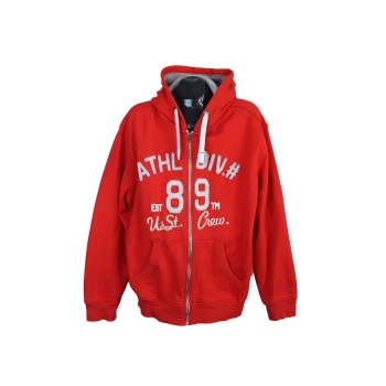 Толстовка мужская красная с капюшоном ANGELO LITRICO, 3XL