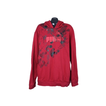 Толстовка с капюшоном красная мужская PUMA, 3XL