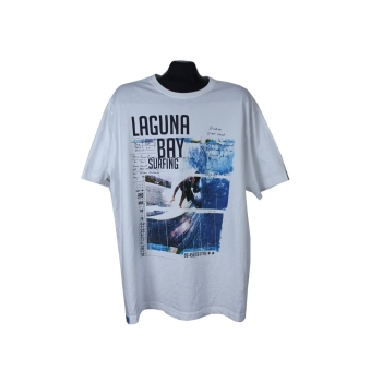 Футболка белая с принтом мужская ANGELO LITRICO, XL