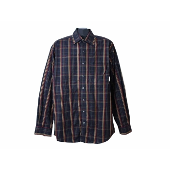 Рубашка синяя в клетку мужская BUGELFREI ANGELO LITRICO, XL