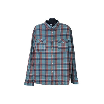Рубашка зеленая в клетку мужская F&F, 3XL