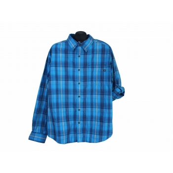 Рубашка синяя в клетку мужская MARMOT, XL 