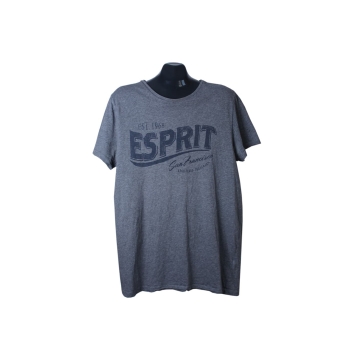 Футболка с принтом серая мужская ESPRIT, L 