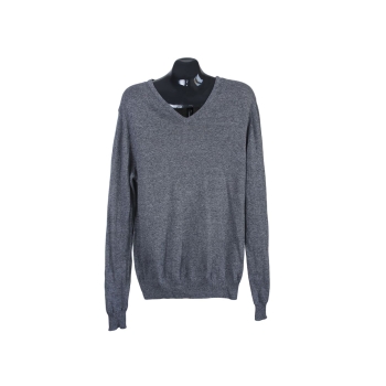 Пуловер мужской тонкий серый H&M, М