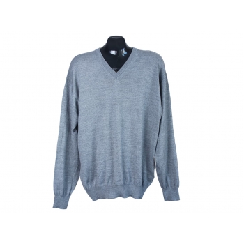 Пуловер шерстяной мужской серый BEXLEYS, XL