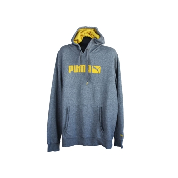 Толстовка с капюшоном серая мужская PUMA, XXL