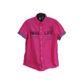 Рубашка мужская цвета фуксия TWINLIFE, 3XL 