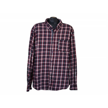Рубашка теплая в клетку мужская DENIM, XL 