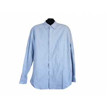 Рубашка голубая в полоску мужская CHARLES TYRWHITT, XL 