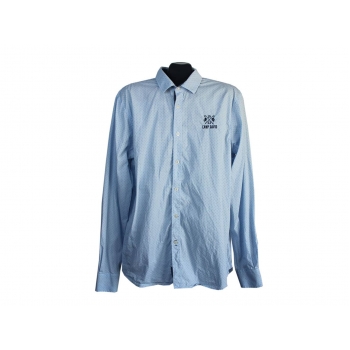Рубашка голубая мужская REGULAR FIT CAMP DAVID, L  