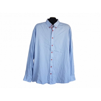 Рубашка голубая в полоску мужская JACKS, XL 
