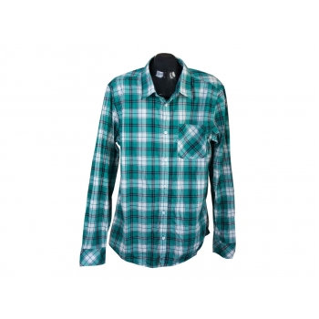 Рубашка мужская зеленая в клетку JEAN PASCALE, XL 