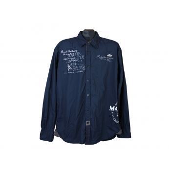Рубашка синяя мужская HAUTE ROUTE TOM TAILOR, XL 