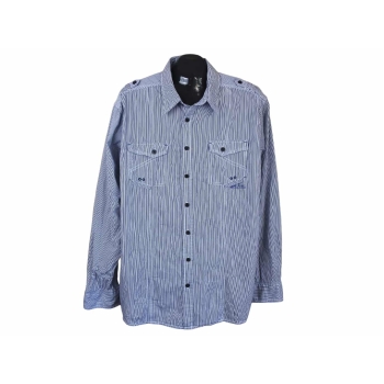 Рубашка в полоску мужская SLIM FIT ANGELO LITRICO, 3XL Рубашка в полоску мужская SLIM FIT ANGELO LITRICO, 3XL