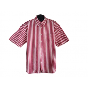 Рубашка мужская красная в полоску LERROS, XL