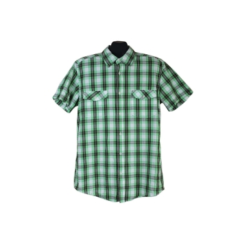 Рубашка мужская зеленая в клетку L.O.G.G by H&M, L