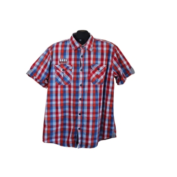Рубашка мужская в клетку ANGELO LITRICO SLIM FIT, XL