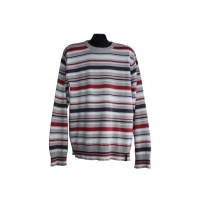 Джемпер мужской серый в цветную полоску JACK & JONES, L