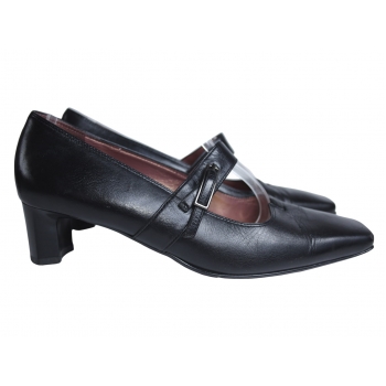 Туфли женские кожаные черные HOGL 38 размер