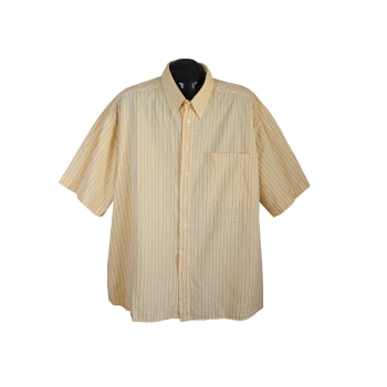 Рубашка мужская желтая в клетку JEAN CHATEL, 3XL