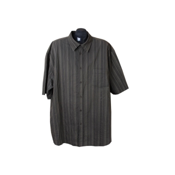 Рубашка мужская темная в полоску ANGELO LITRICO, 4XL