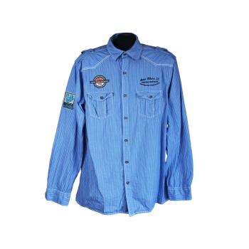 Рубашка мужская голубая F&F BLUE, L 