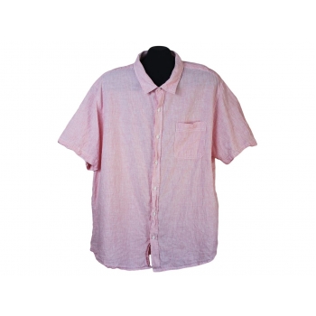Тенниска мужская льняная розовая EASY, XL 