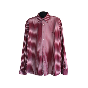 Рубашка мужская красная в полоску TOMMY HILFIGER, XXL